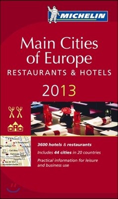 Michelin Red Guide Main Cities of Europe Resturants & Hotels 2013