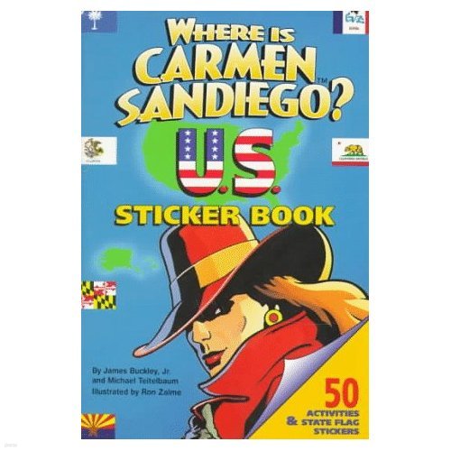 Where Is Carmen Sandiego: U.S. Sticker Book