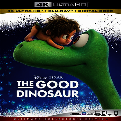 The Good Dinosaur (굿 다이노) (2015) (한글무자막)(4K Ultra HD + Blu-ray + Digital Code)