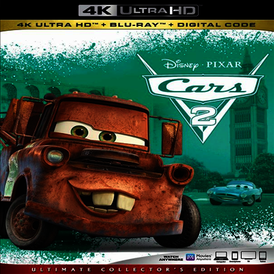 Cars 2 (카 2) (2011) (한글무자막)(4K Ultra HD + Blu-ray + Digital Code) - 예스24