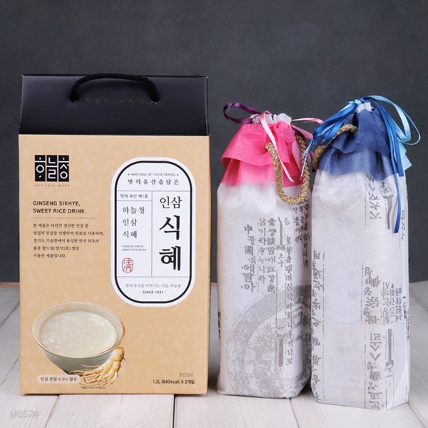 [하늘청] 인삼식혜 선물세트 1.2L x 2개