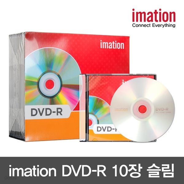 이메이션 DVD-R 공디브이디 슬림케이스 10P [D]