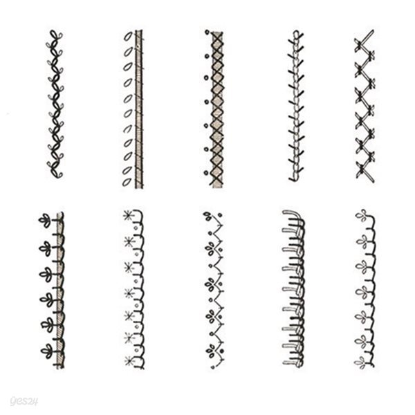 자수 연습용 도안 7종