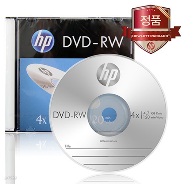 HP DVD-RW 4.7GB 4배속 슬림케이스 10장PACK