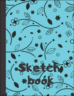 Sketchbook: Composite Notebook for Your Ideas, Drawing, Writing, Painting and Sketching, 110 Pages, (Large 8.5x11) (Fabric Edition