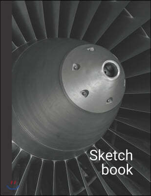 Sketchbook: Composite Notebook for Your Ideas, Drawing, Writing, Painting and Sketching, 110 Pages, (Large 8.5x11) (Aviation Editi