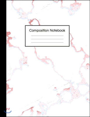 Composition Notebook: Trendy White Marble and Rose Gold - 100 College Ruled Pages - 8.5 x 11 - Journal for Children, Kids, Girls, Teens And