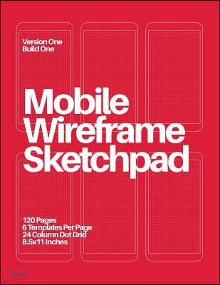 Mobile Wireframe Sketchbook (Red)