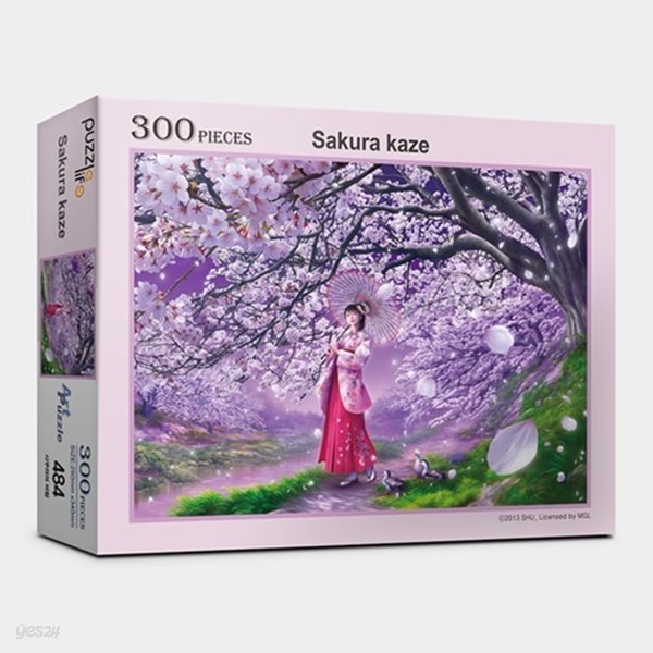 직소퍼즐 300피스 사쿠라의 바람 PL300-PL484