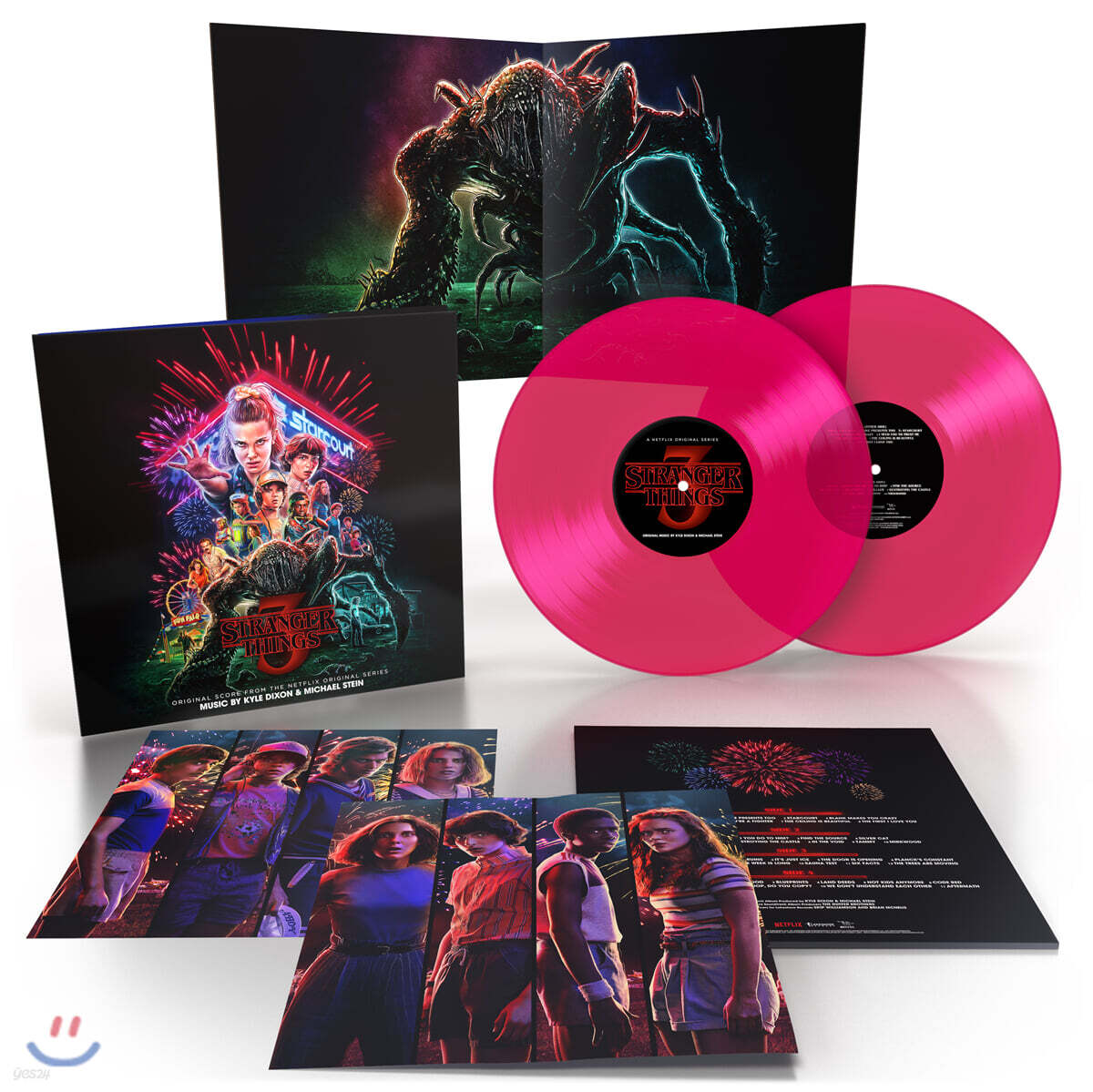 기묘한 이야기 시즌 3 오리지널 스코어 (Stranger Things 3 Original Score by Kyle Dixon & Michael Stein) [네온 핑크 컬러 2LP]
