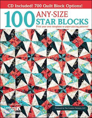 100 Any-Size Star Blocks (with CD)