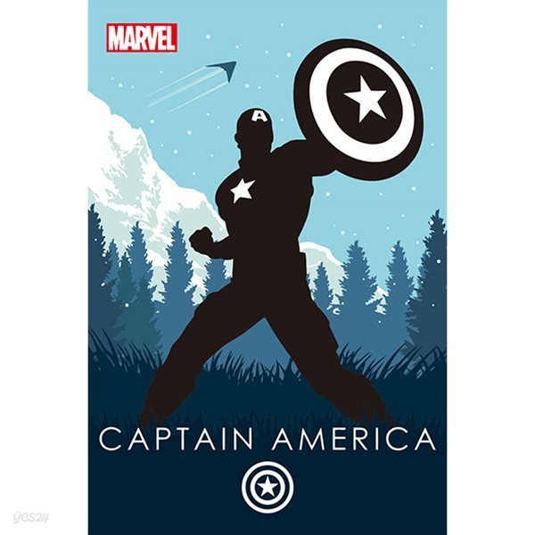 일러스트 캡틴 아메리카 20x30 마블 페인팅 숫자 그림그리기