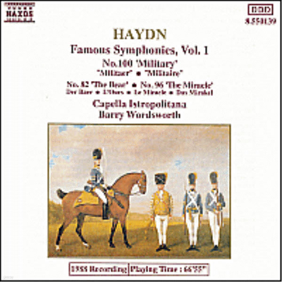 ̵ :  100 '', 96 '', 82 '' (Haydn : Symphonies No.100 'Military', No.96 'The Miracle', No.82 'The Bear')(CD) - Barry Wordsworth