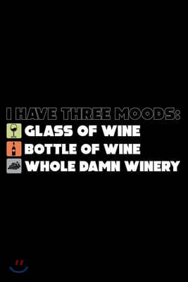 I have three moods glass of wine bottle of wine whole Damn Winery: Wine ...