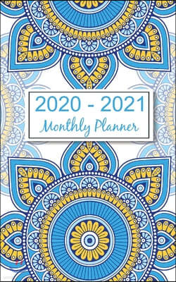 2020 - 2021 Monthly Planner: Mandala Ethnic Floral 2020-2021 Pocket Calendar