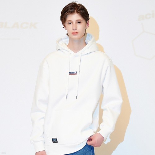 [에시드블랙] ACIDBLACK - NEW WAVE EMBROIDERED HOOD (WHITE)