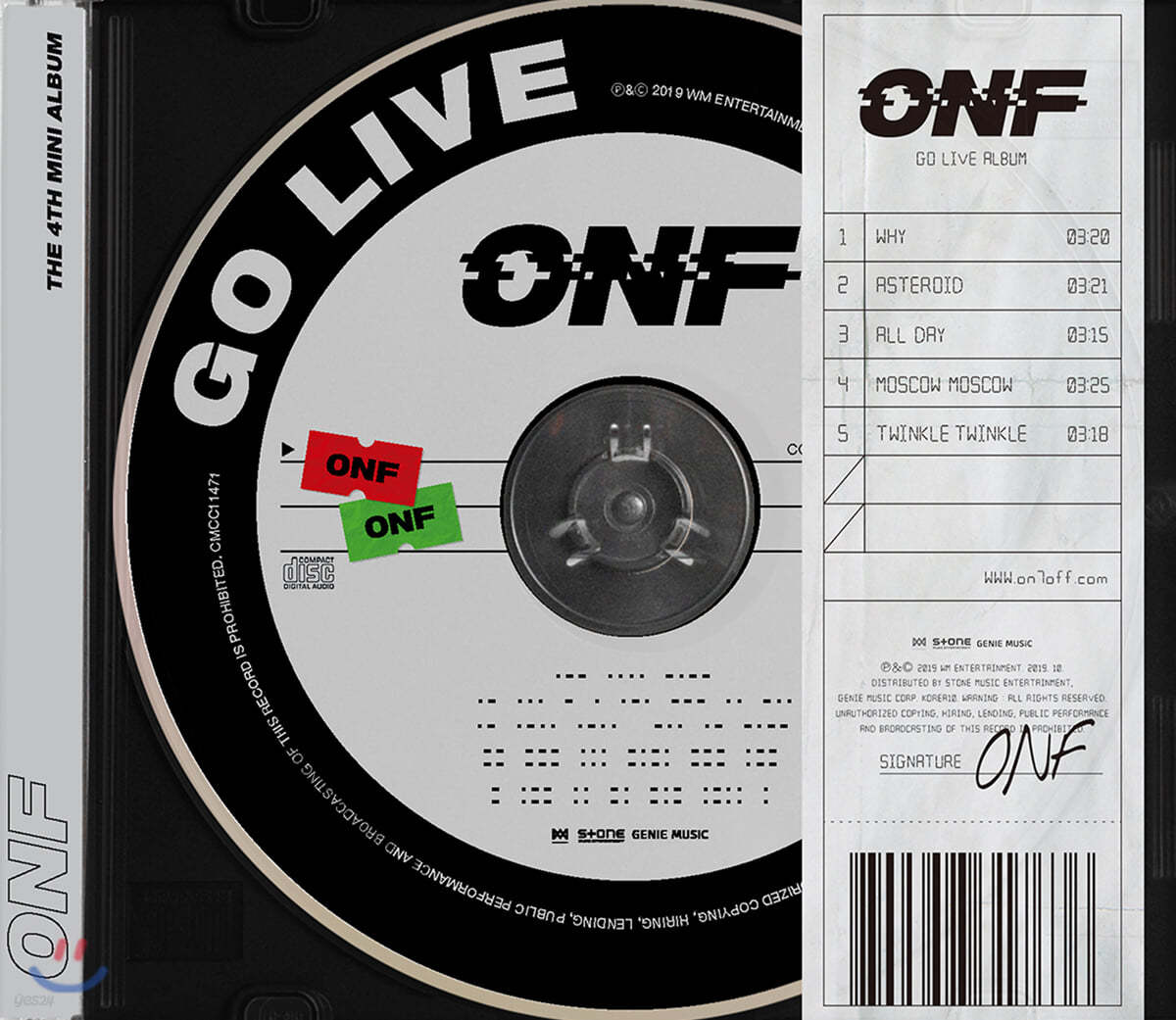 온앤오프 (ONF) - 미니앨범 4집 : GO LIVE