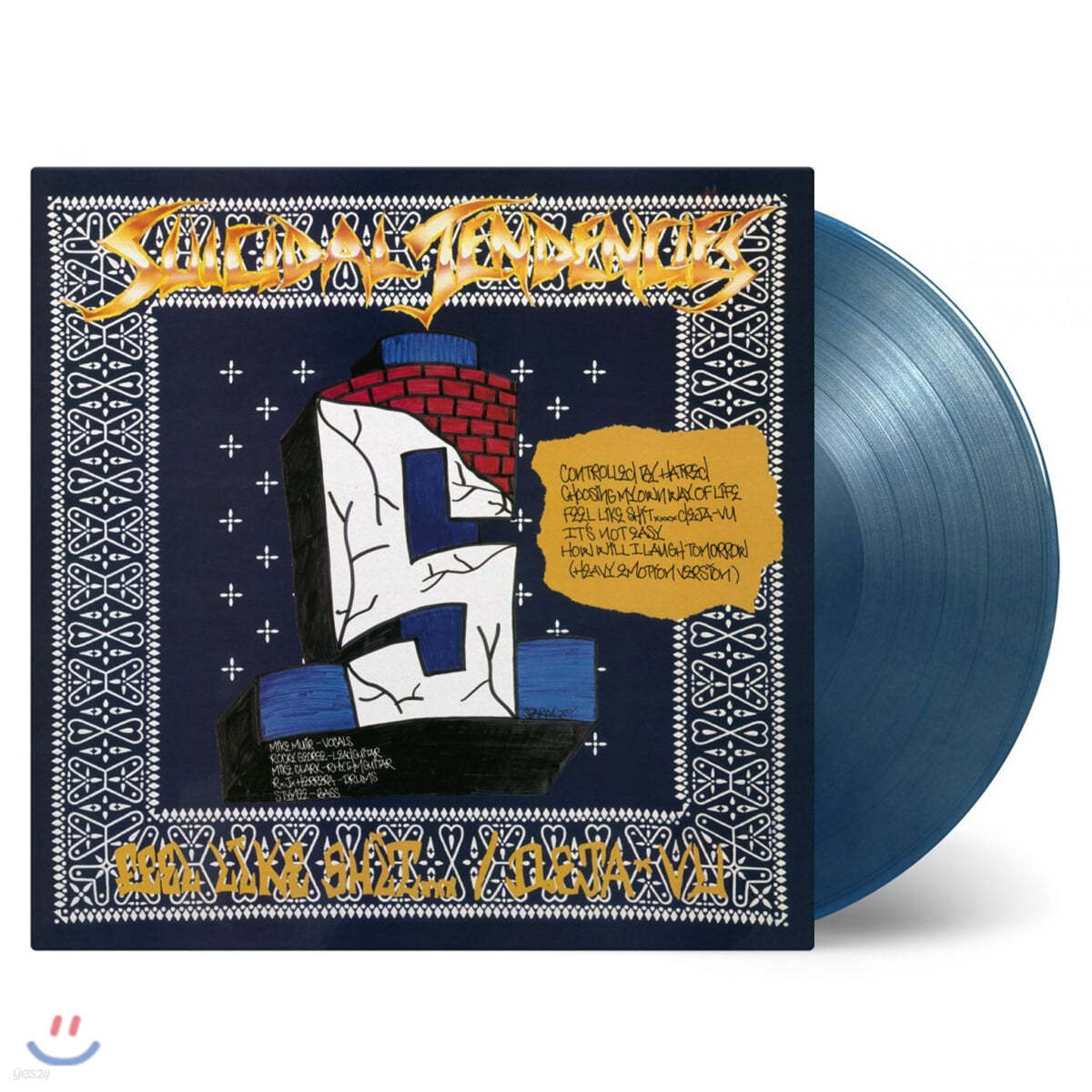 Suicidal Tendencies (수어사이덜 텐던시스) - Controlled By Hatred / Feel Like Shit... deja vu [블루 &amp; 골드 컬러 LP]