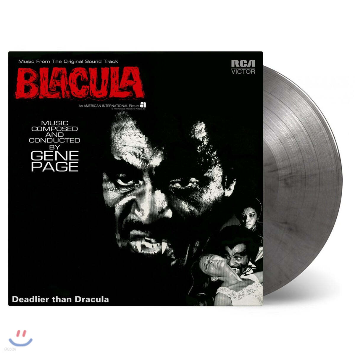 브라큘라 영화음악 (Blacula OST by Gene Page) [실버 &amp; 블랙 컬러 LP]