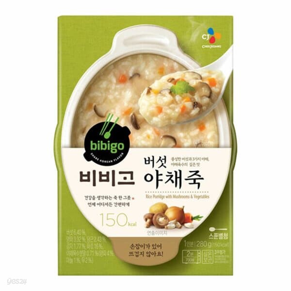 비비고 버섯야채죽 280g