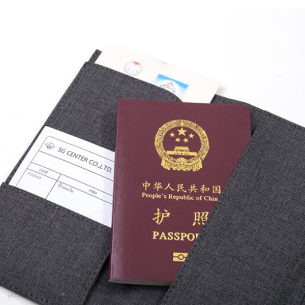 DELI 델리 눈사인 패브릭 여권 케이스 여권파우치 여권홀더