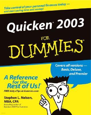 Quicken 2003 for Dummies