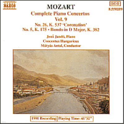 Ʈ : ǾƳ ְ 9 - 26 '', 5 (Mozart : Complete Piano Concertos Vol.9 - No.26 K.537 'Coronation', No.5 K.175)(CD) - Jeno Jando