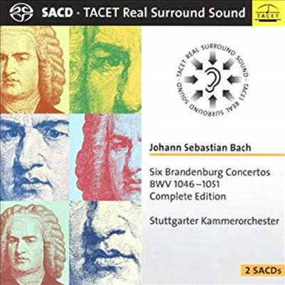  : θũ ְ (Bach : Brandenburg Concertos BWV 1046-1051) (2 SACD Hybrid) - Stuttgarter Kammerorchester