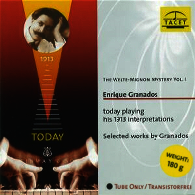 Enrique Granados — 벨트 미뇽의 신비 1집 - 그라나도스가 연주하는 그라나도스 (The Welte-Mignon Mystery, Vol.1 - Granados Plays Granados) - Enrique Granados 앨범 커버
