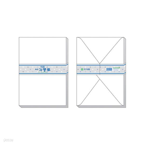 이화 사각봉투 소 110*160mm 엽서 카드 청첩장 초대장