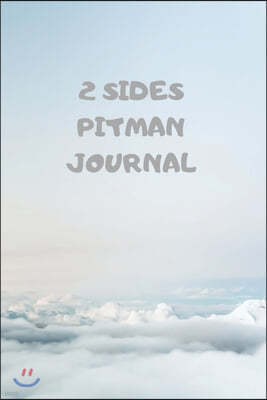 2 Sides: 90 Pages of 6 X 9 Inch Bound Pitman College Ruled Half and Half Vertical Separation White Pages