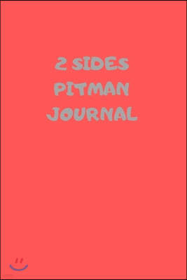 2 Sides: 90 Pages of 6 X 9 Inch Bound Pitman College Ruled Half and Half Vertical Separation White Pages