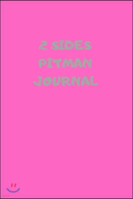 2 Sides: 90 Pages of 6 X 9 Inch Bound Pitman College Ruled Half and Half Vertical Separation White Pages