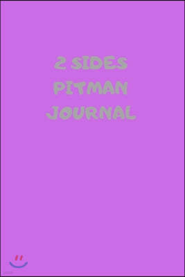 2 Sides: 90 Pages of 6 X 9 Inch Bound Pitman College Ruled Half and Half Vertical Separation White Pages