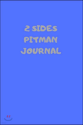 2 Sides: 90 Pages of 6 X 9 Inch Bound Pitman College Ruled Half and Half Vertical Separation White Pages