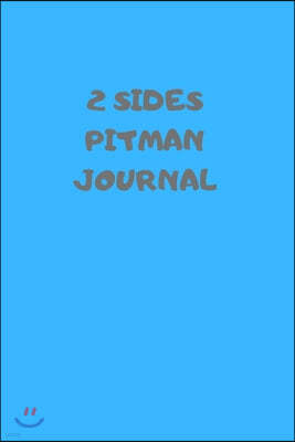 2 Sides: 90 Pages of 6 X 9 Inch Bound Pitman College Ruled Half and Half Vertical Separation White Pages