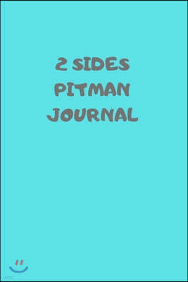 2 Sides: 90 Pages of 6 X 9 Inch Bound Pitman College Ruled Half and Half Vertical Separation White Pages