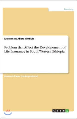 Problem that Affect the Developement of Life Insurance in South Western Ethiopia