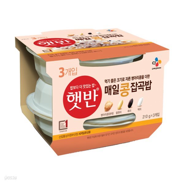 햇반 매일콩잡곡밥 210g x 3개