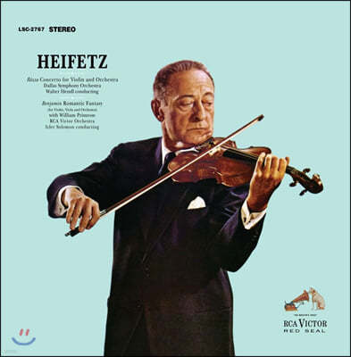 Jascha Heifetz 미클로시 로자: 바이올린 협주곡 / 벤자민: 낭만적 환상곡 - 야사 하이페츠
