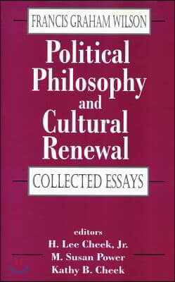 Political Philosophy and Cultural Renewal