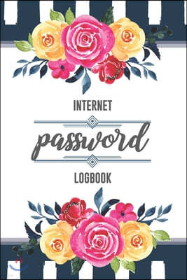 INTERNET Password Logbook: Personal Internet Address and Online Password Organizer, A-Z Tabs Password Logbook, Protect Internet Websites Uesrname