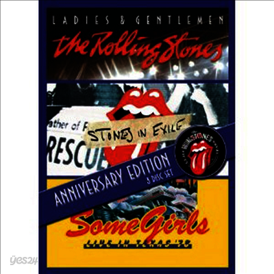 Rolling Stones - 50th Anniversary Collectors Edition - Ladies & Gentlemen / Stones In Exile / Some Girls: Live In Texas (지역코드1)(3DVD) (2012)
