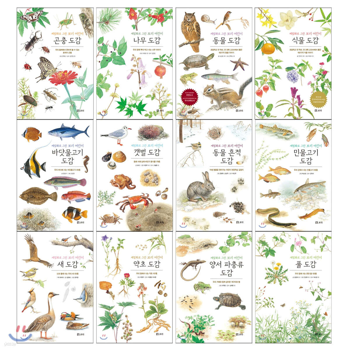 세밀화로 그린 보리 도감 12권 세트
