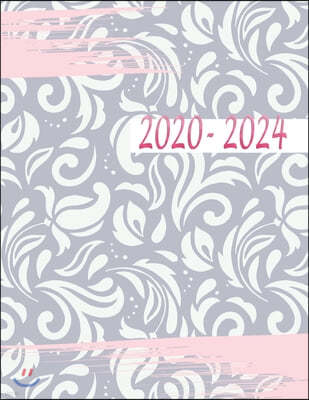 2020 - 2024: 5 jahres kalender 2020 * Wochenplaner * Taschenkalender * Terminkalender von Januar 2020 bis Dezember 2024