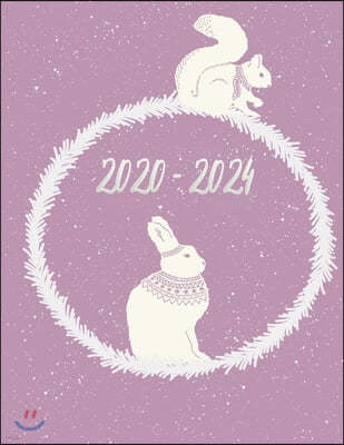 2020 - 2024: 5 jahres kalender 2020 * Wochenplaner * Taschenkalender * Terminkalender von Januar 2020 bis Dezember 2024