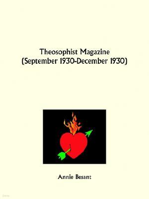 Theosophist Magazine September 1930-December 1930