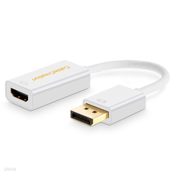 CableCreation 4k DP to HDMI 1.2버전 프리미엄 변환젠더 (CD0086) 0.1M 화이트