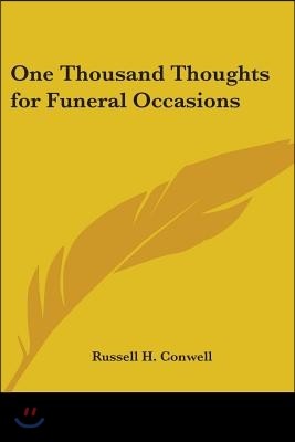 One Thousand Thoughts for Funeral Occasions
