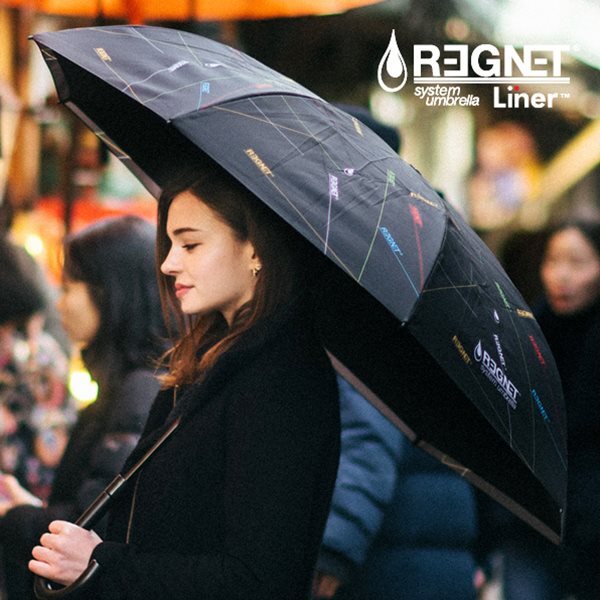 [REGNET]심플하고 모던한 패턴으로 디자인된 정품 자동 거꾸로우산 라이너